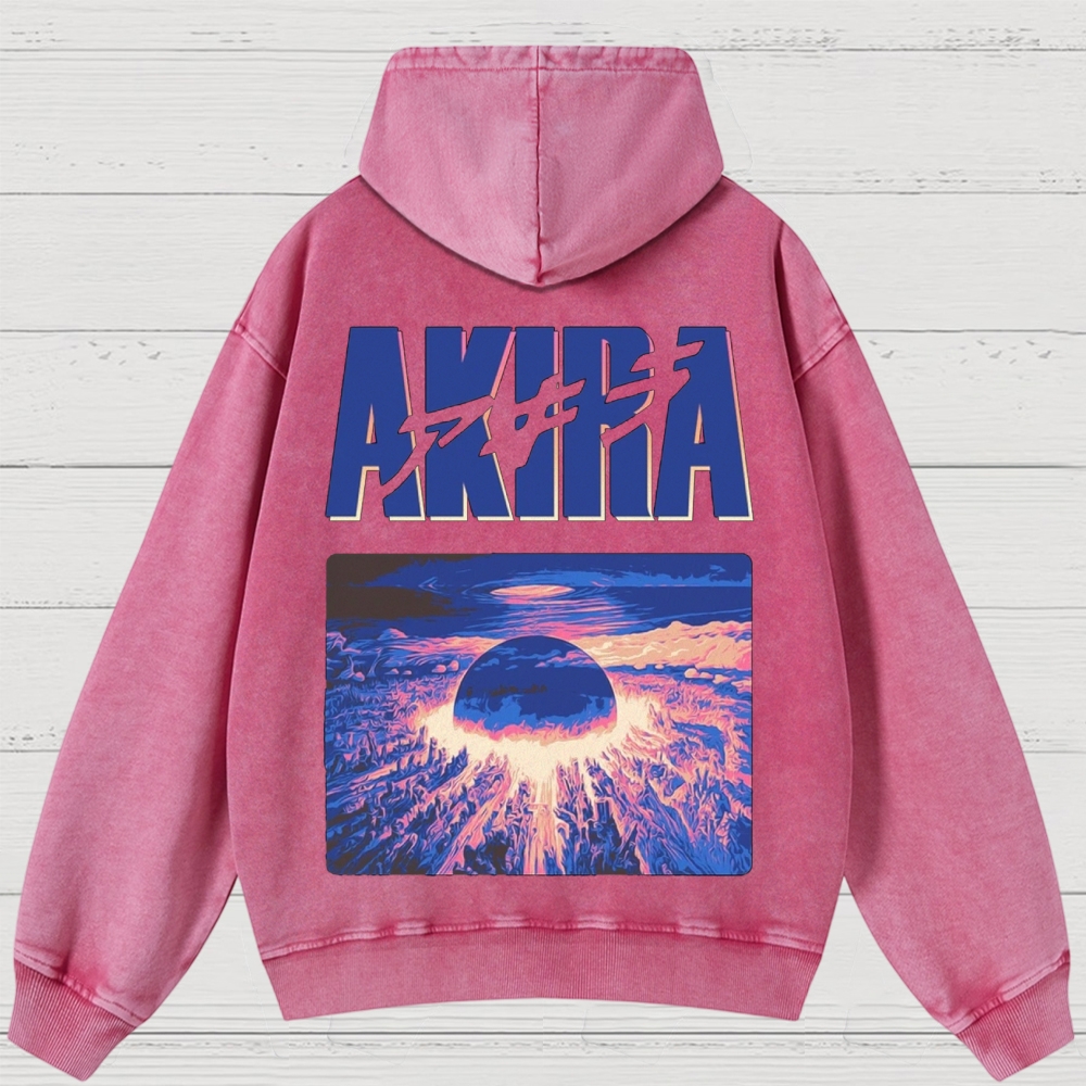 Cyberpunk Apocalyptic Graphic Retro Washed Hoodies