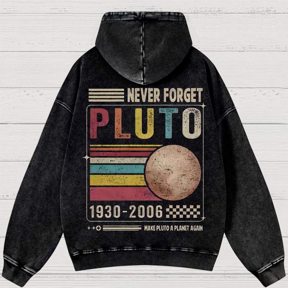 Pluto Tribute Washed Hoodies 