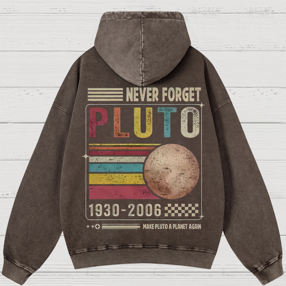 Pluto Tribute Washed Hoodies 