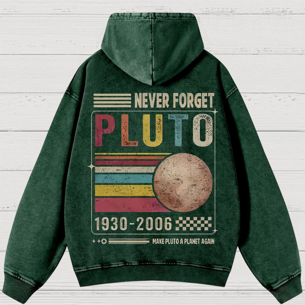 Pluto Tribute Washed Hoodies 