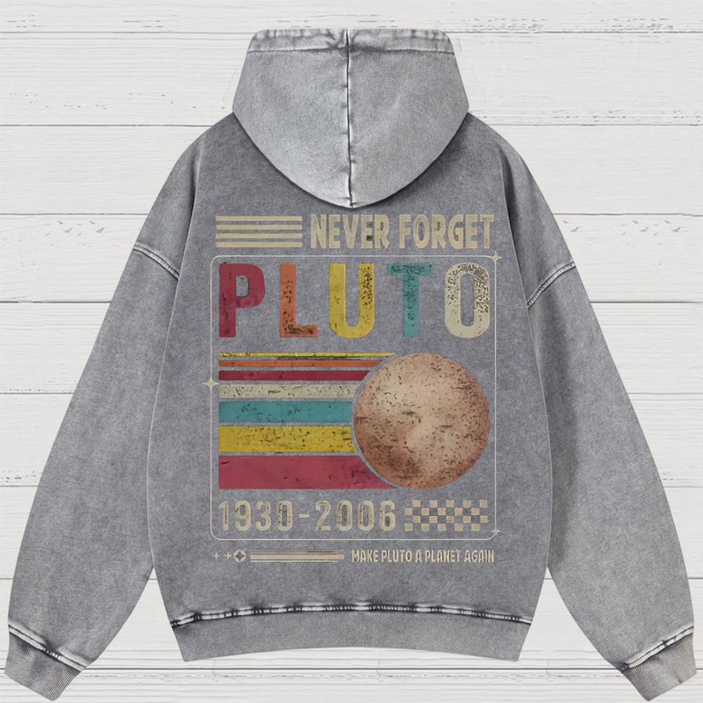 Pluto Tribute Washed Hoodies 