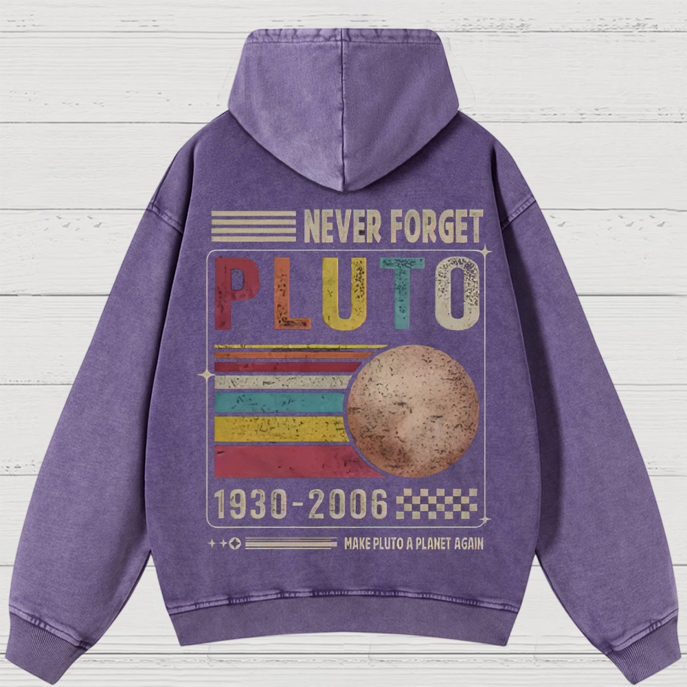 Pluto Tribute Washed Hoodies 
