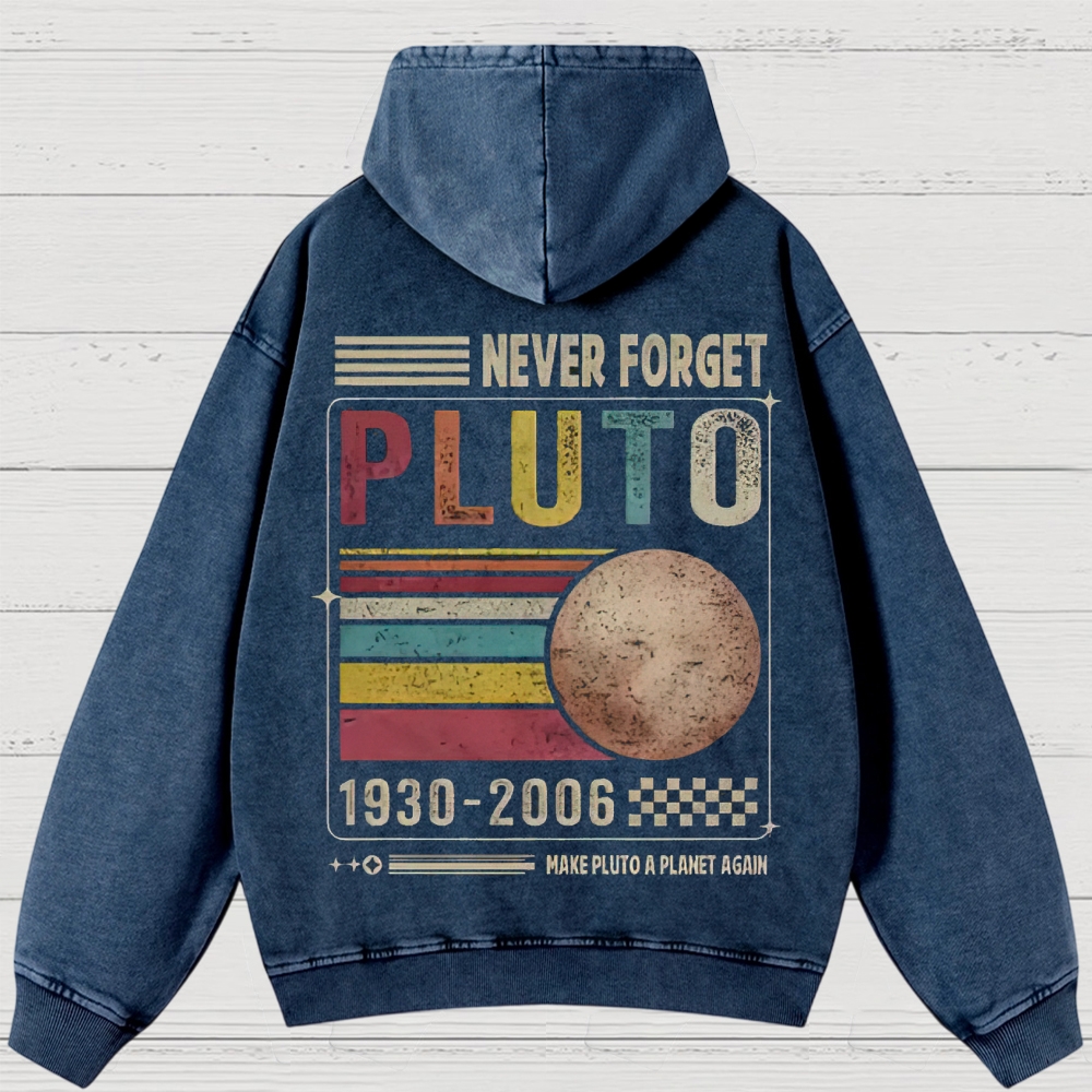 Pluto Tribute Washed Hoodies 