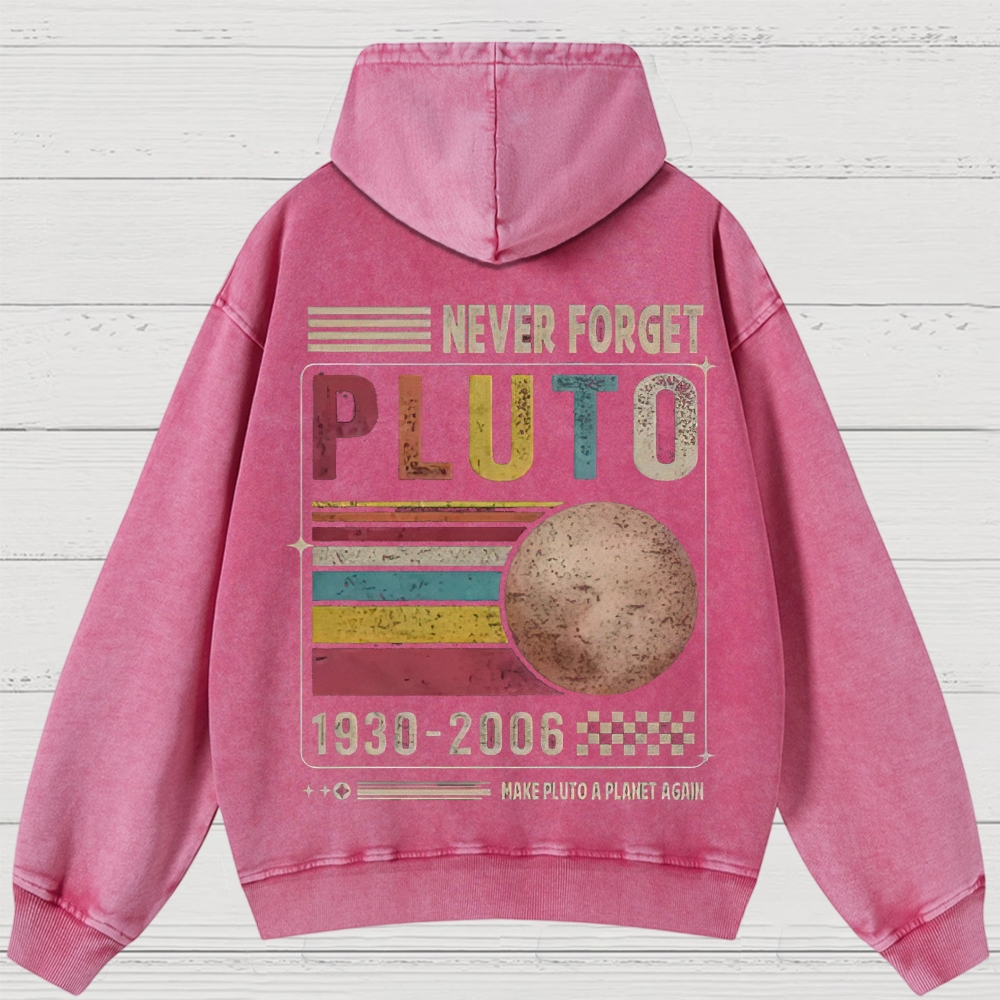 Pluto Tribute Washed Hoodies 