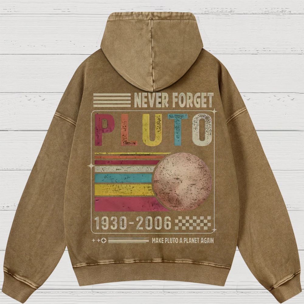 Pluto Tribute Washed Hoodies 