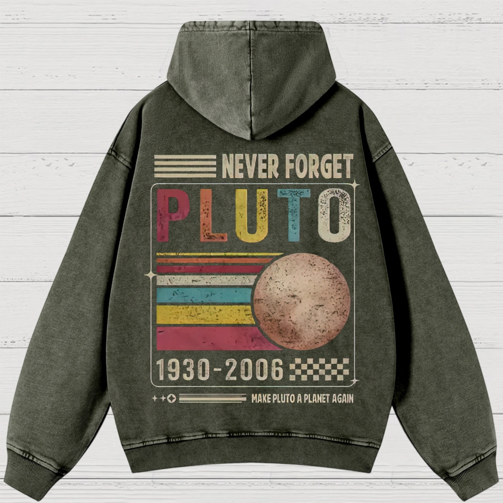 Pluto Tribute Washed Hoodies 