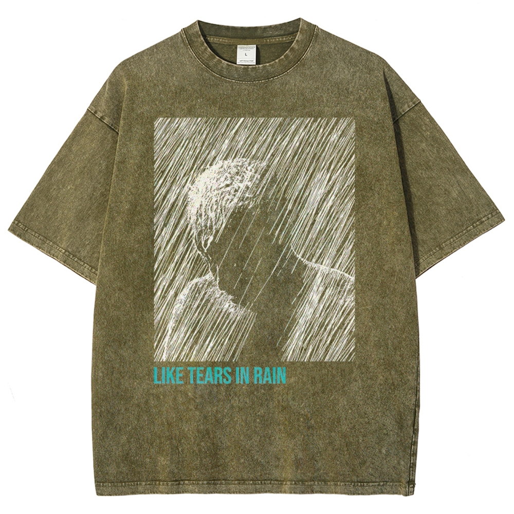 Tears in Rain Washed T-Shirt 