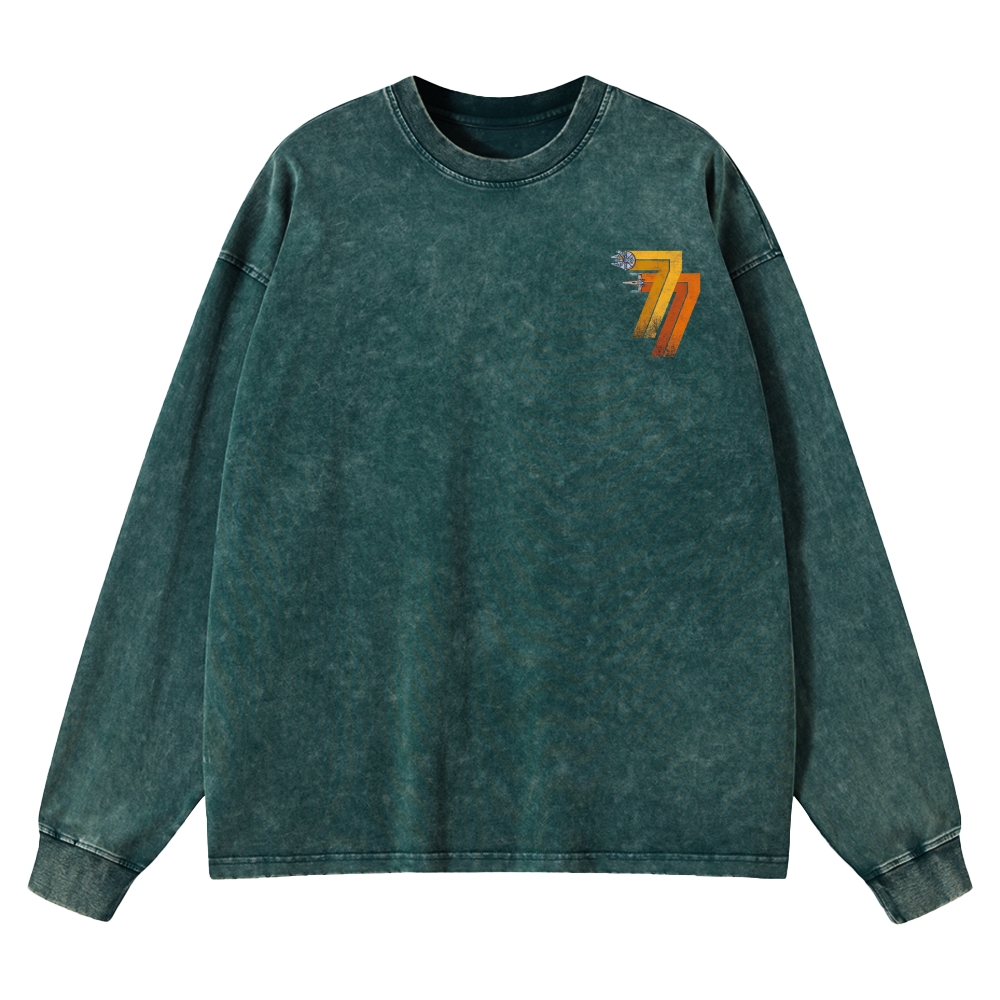 Retro 77 Spaceflight Washed Long-Sleeved T-Shirt 