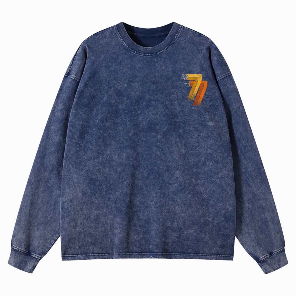 Retro 77 Spaceflight Washed Long-Sleeved T-Shirt 