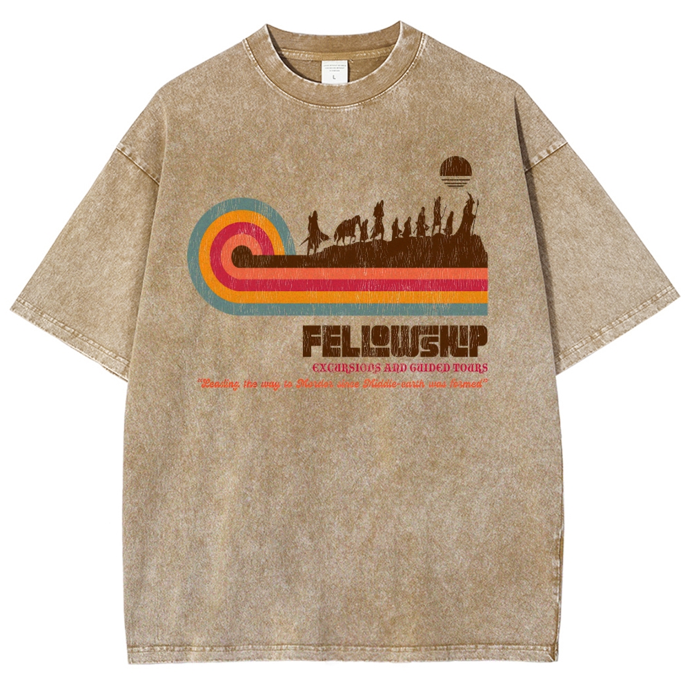 Retro Fantasy Adventure Washed T-Shirt 