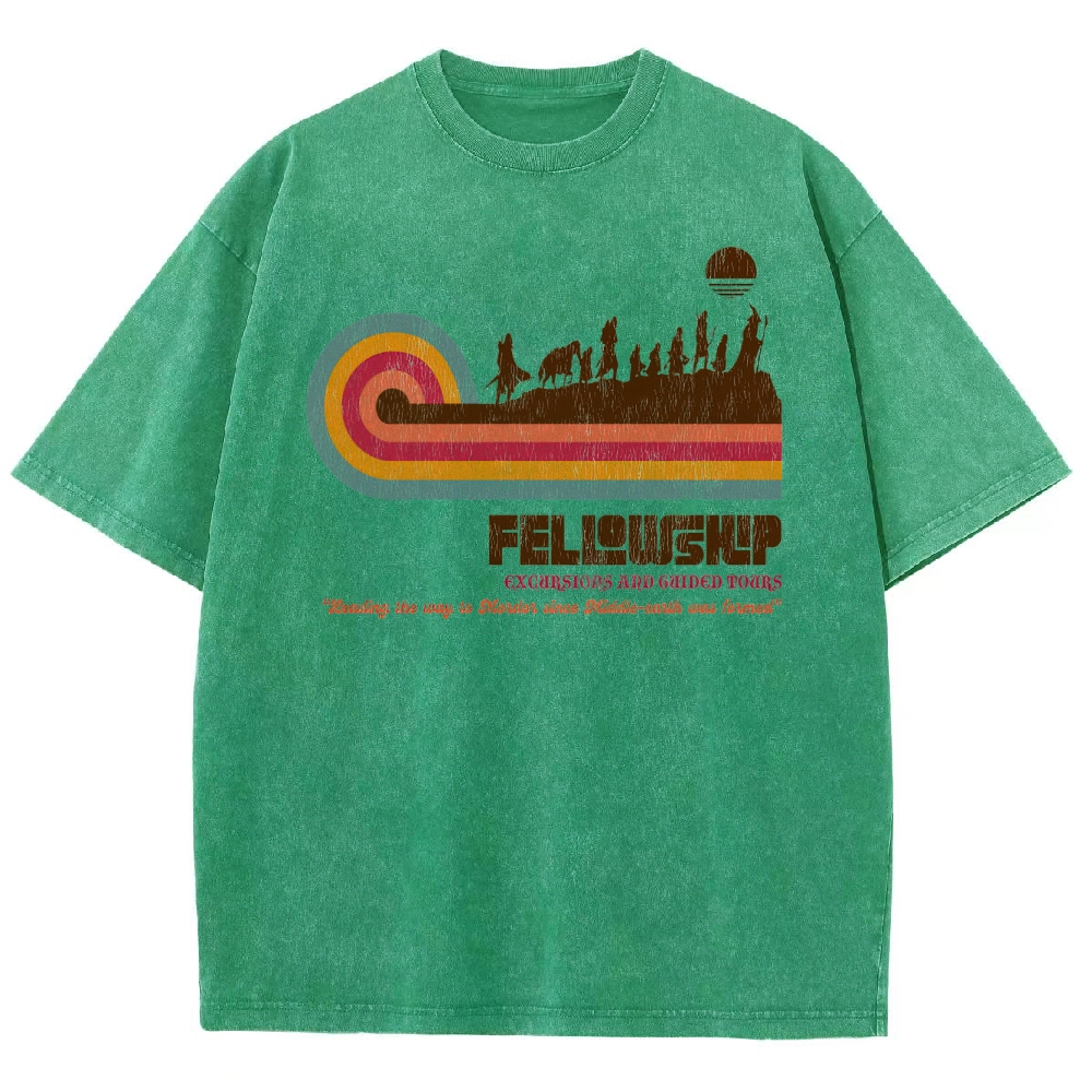 Retro Fantasy Adventure Washed T-Shirt 
