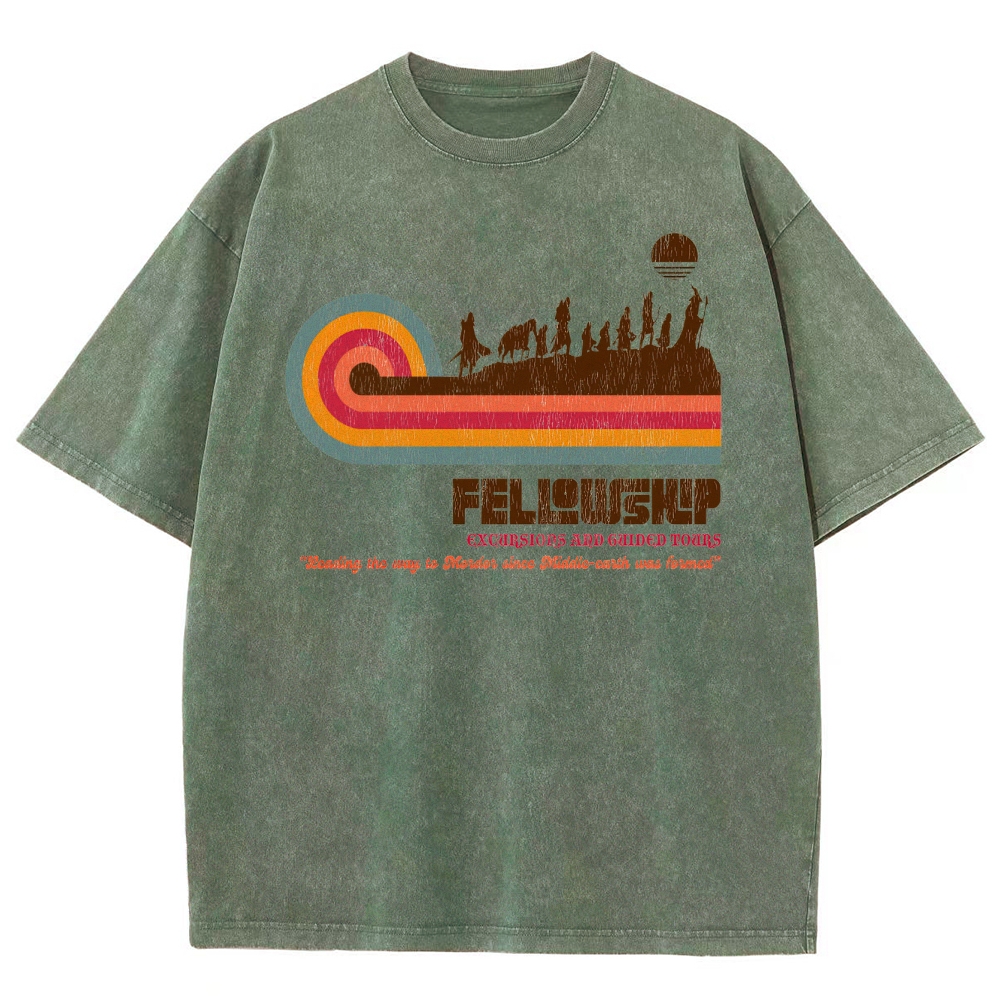 Retro Fantasy Adventure Washed T-Shirt 