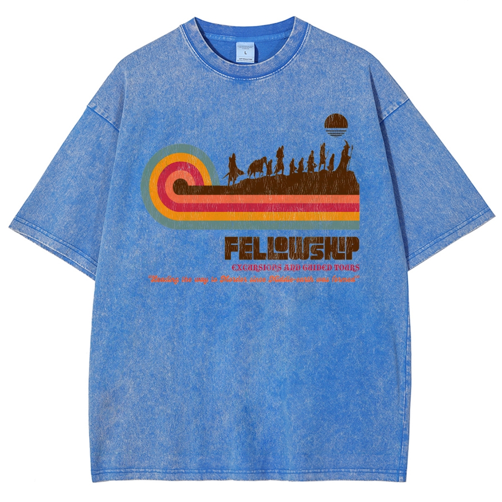 Retro Fantasy Adventure Washed T-Shirt 