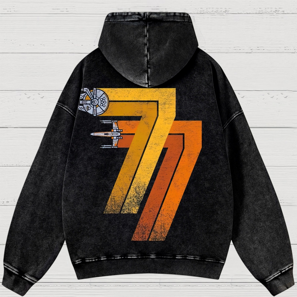 Retro 77 Spaceflight Washed Hoodies