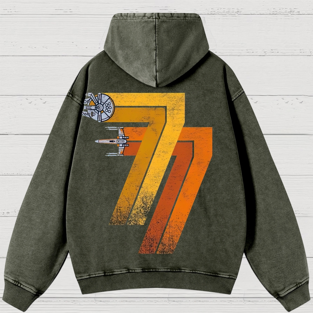 Retro 77 Spaceflight Washed Hoodies