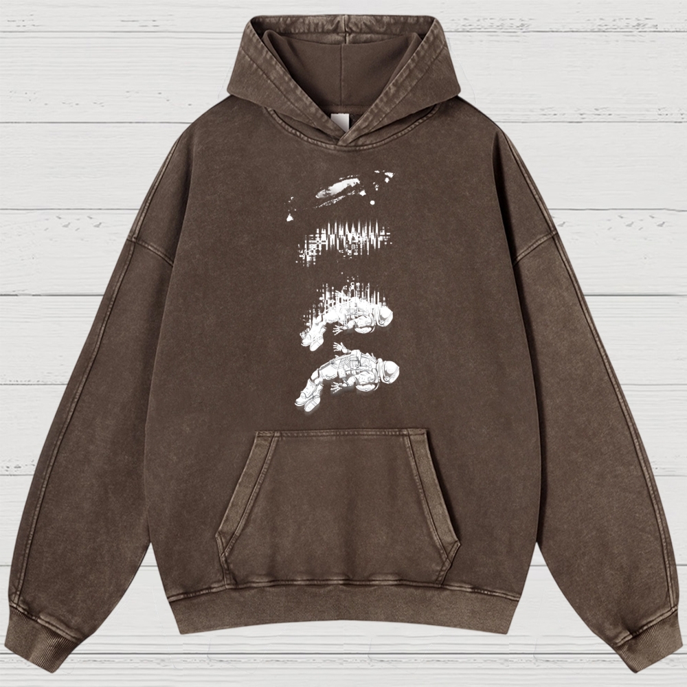 Astronaut Signal Washed Hoodies 