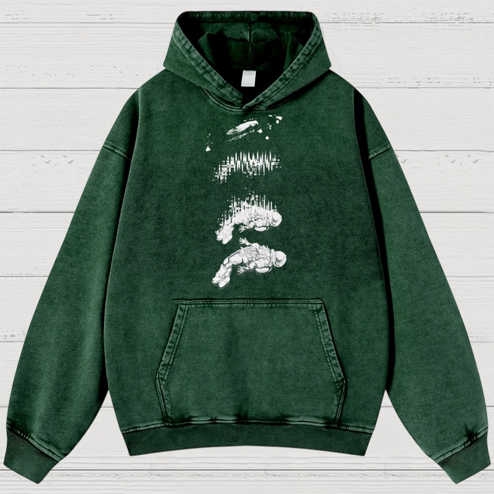 Astronaut Signal Washed Hoodies 