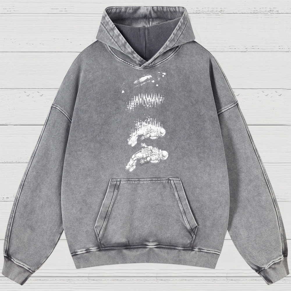 Astronaut Signal Washed Hoodies 