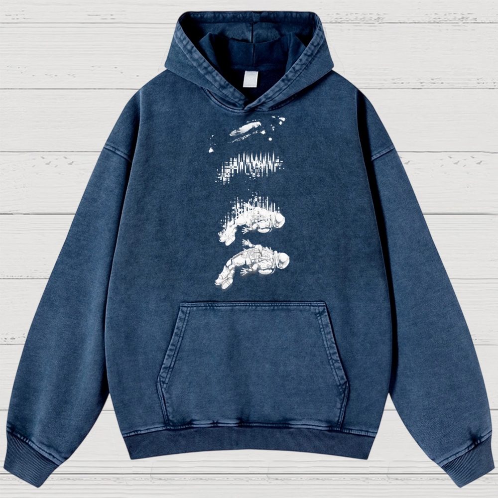 Astronaut Signal Washed Hoodies 