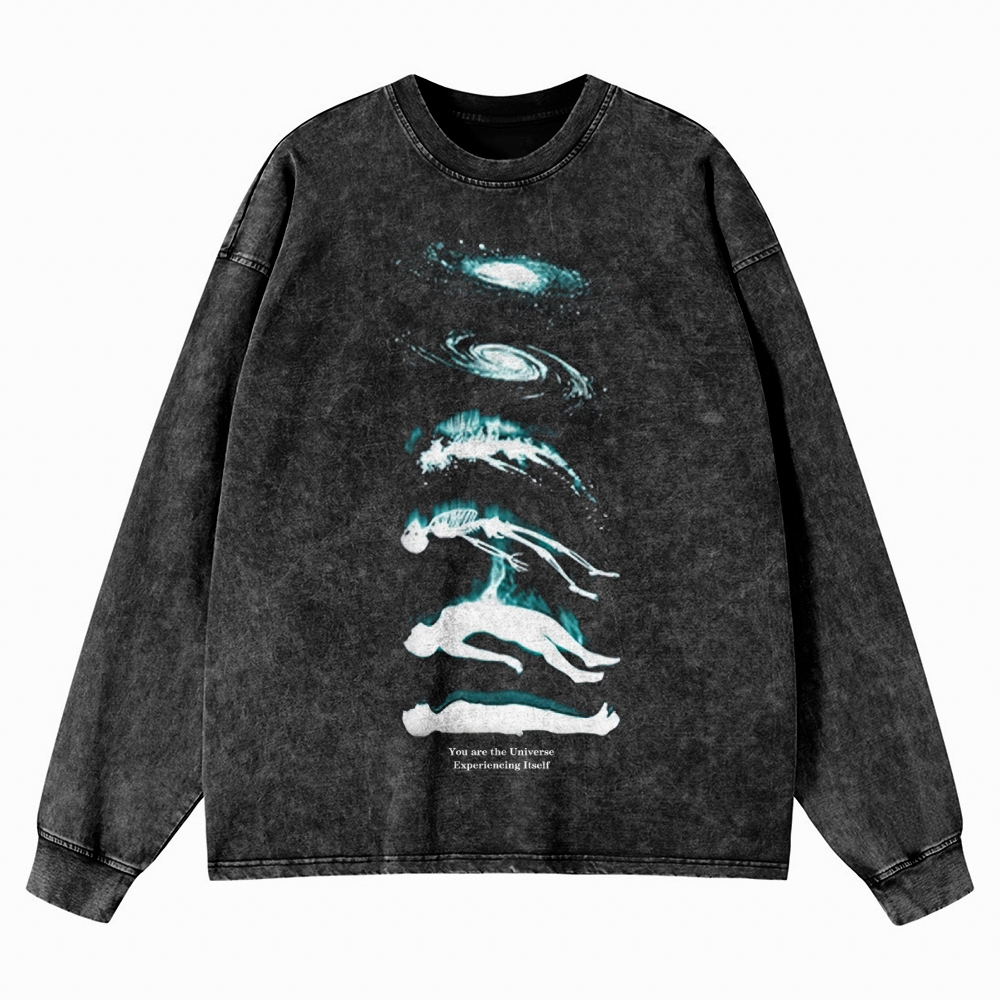 Cosmic Evolution Washed Long-Sleeved T-Shirt