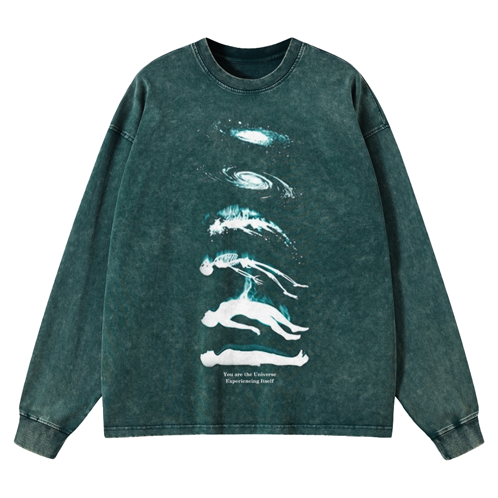 Cosmic Evolution Washed Long-Sleeved T-Shirt
