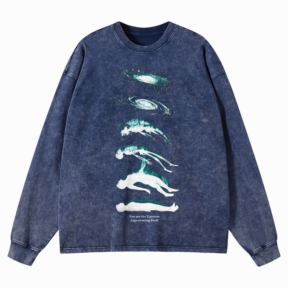 Cosmic Evolution Washed Long-Sleeved T-Shirt