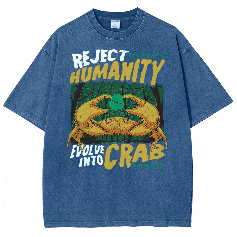 Evolve Into Crab Washed T-Shirt  