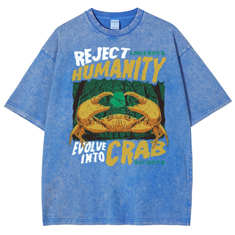 Evolve Into Crab Washed T-Shirt  