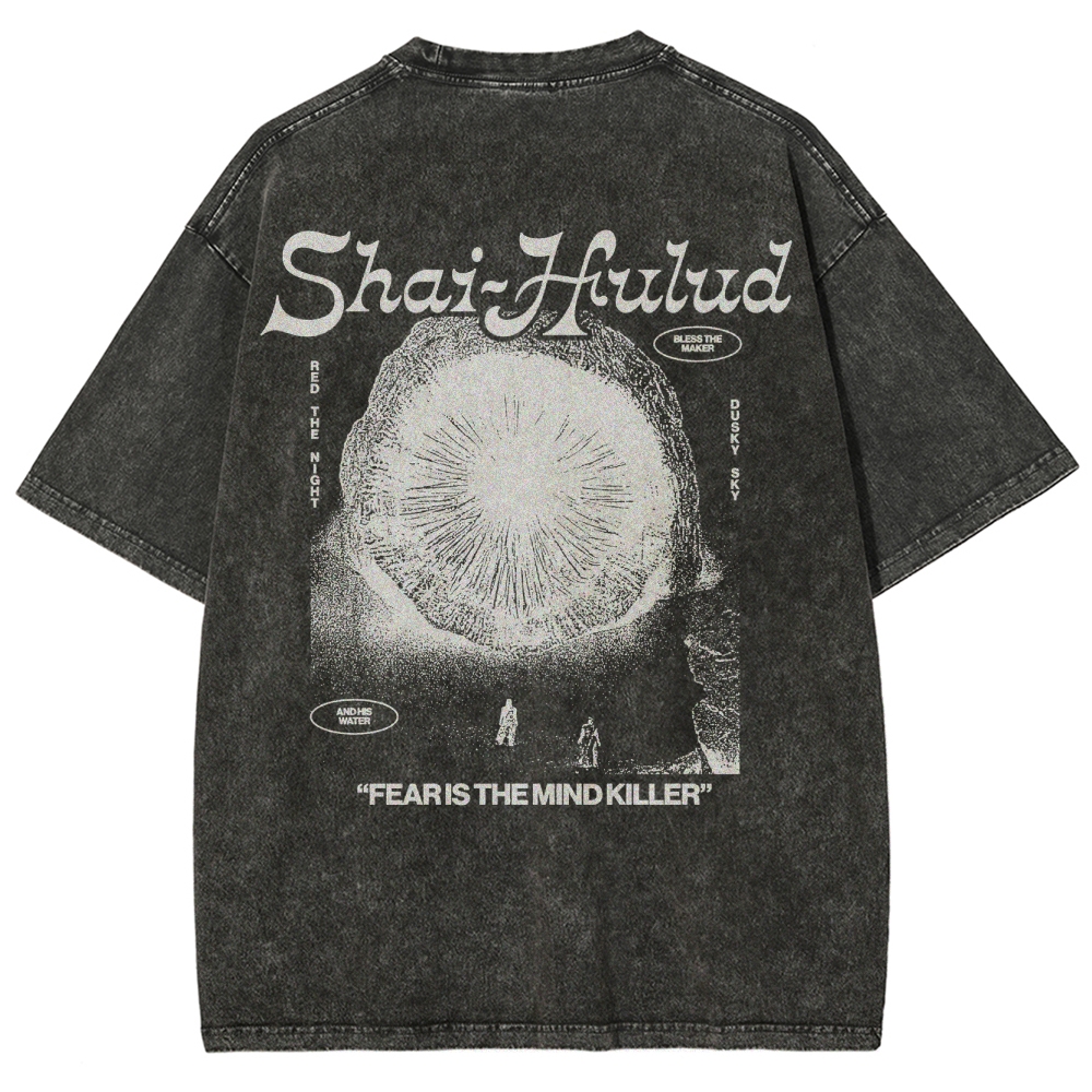 Fear Is the Mind Killer Sci-Fi Washed T-Shirt 