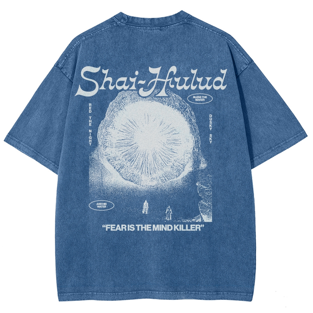 Fear Is the Mind Killer Sci-Fi Washed T-Shirt 
