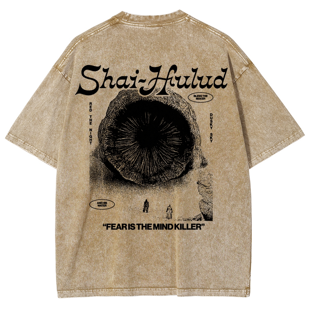 Fear Is the Mind Killer Sci-Fi Washed T-Shirt 