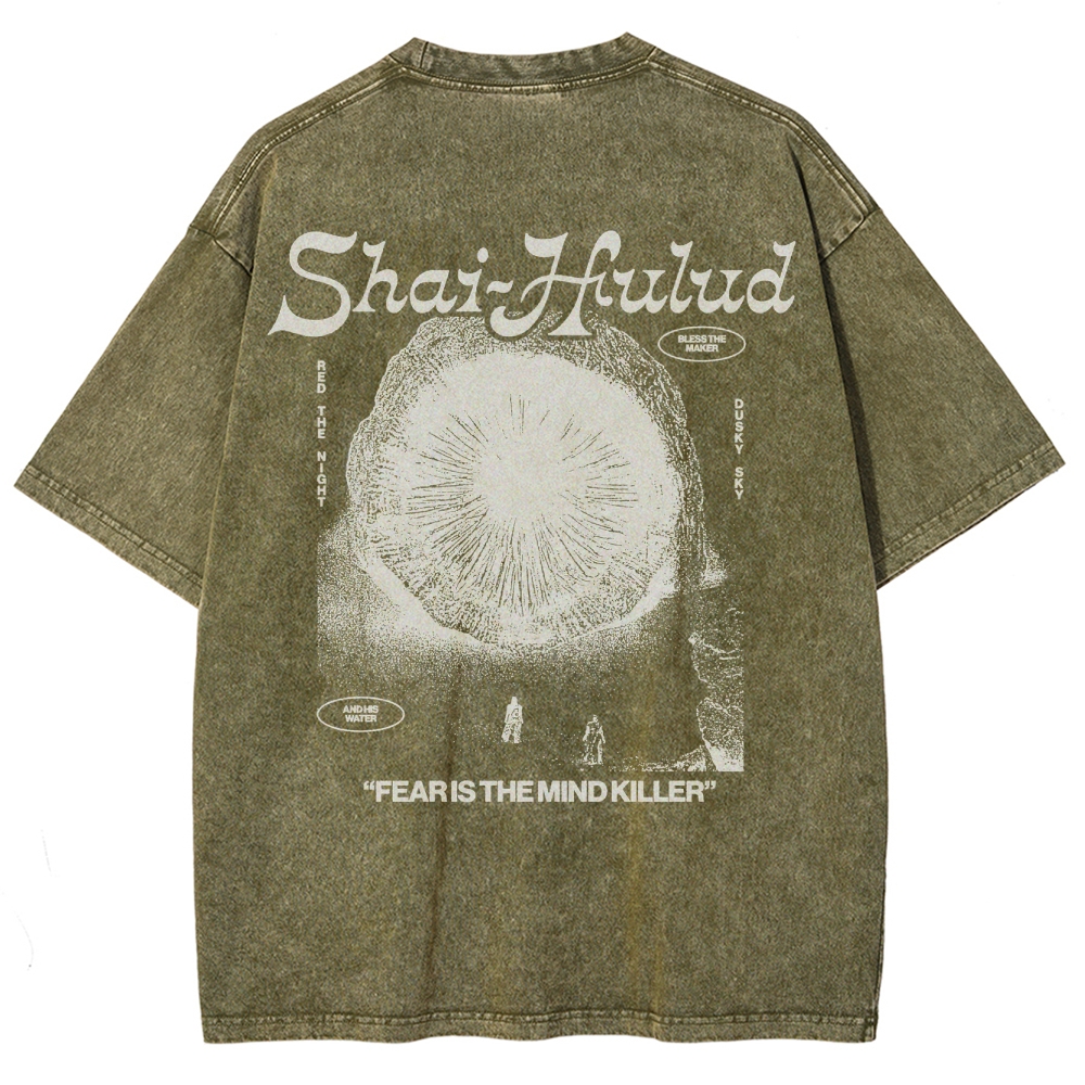 Fear Is the Mind Killer Sci-Fi Washed T-Shirt 