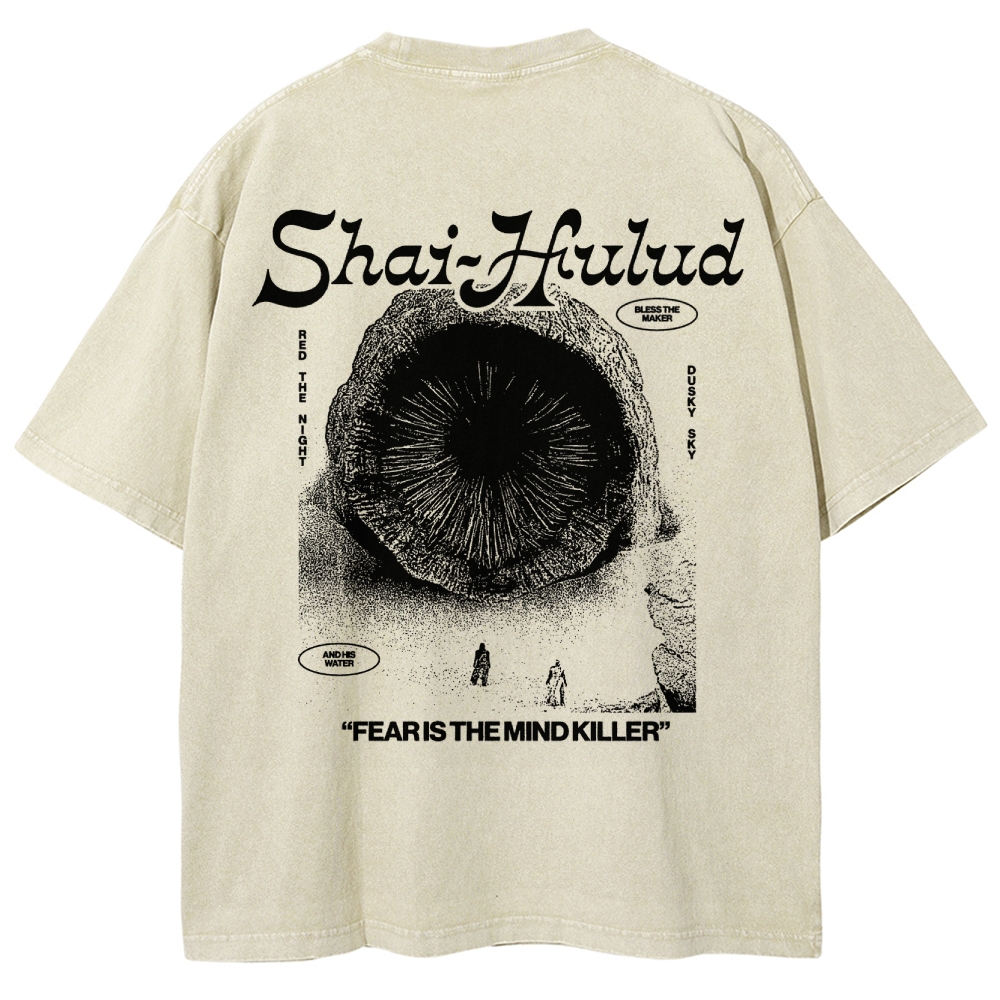 Fear Is the Mind Killer Sci-Fi Washed T-Shirt 