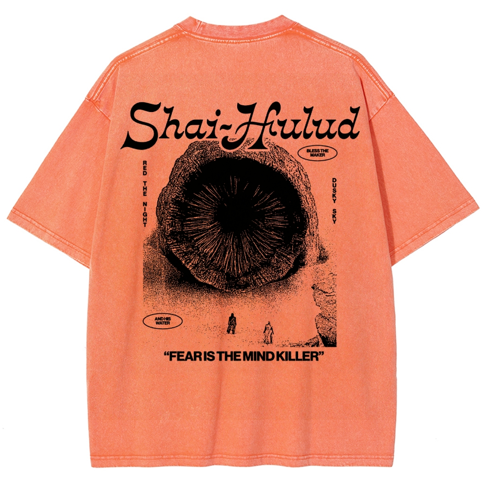 Fear Is the Mind Killer Sci-Fi Washed T-Shirt 