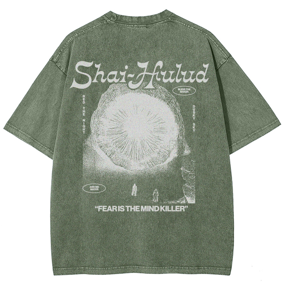 Fear Is the Mind Killer Sci-Fi Washed T-Shirt 