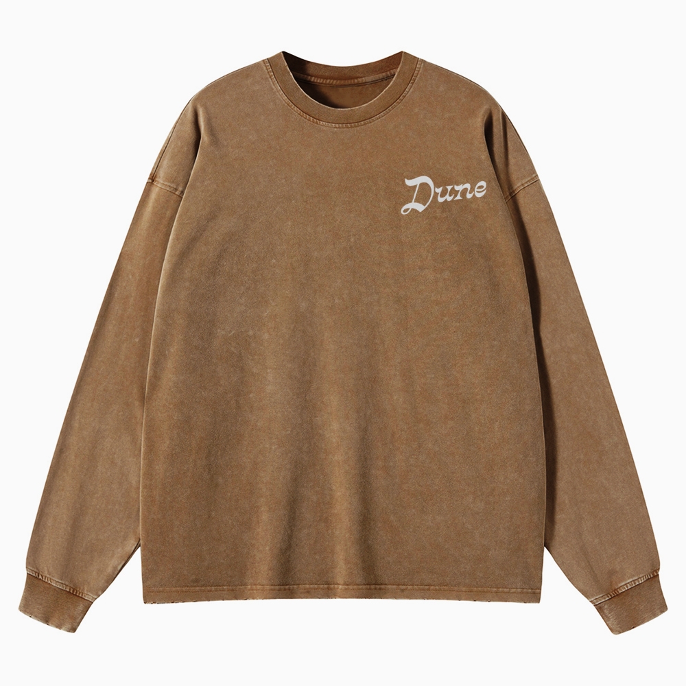 Fear Is the Mind Killer Sci-Fi Washed Long-Sleeved T-Shirt
