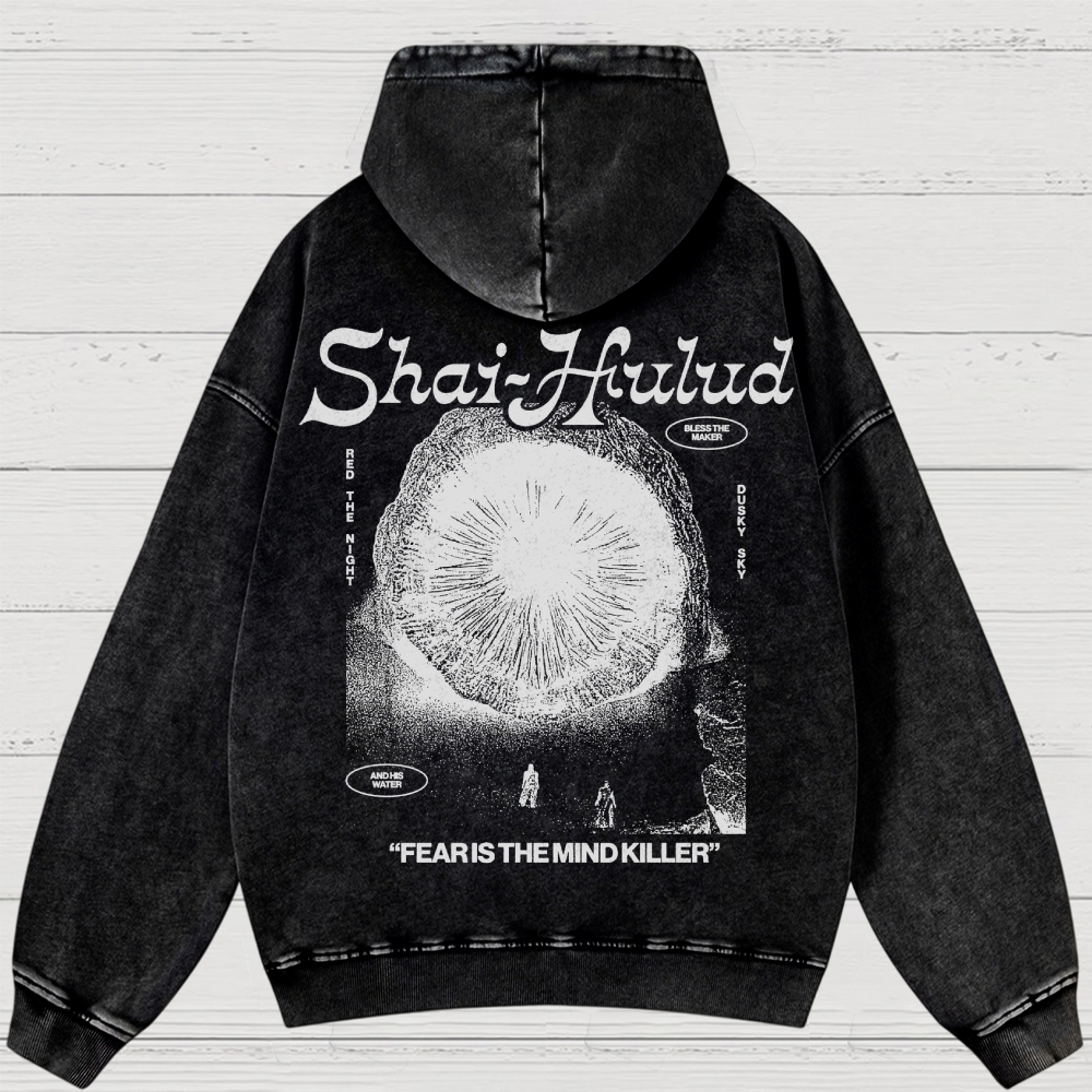 Fear Is the Mind Killer Sci-Fi Washed Hoodies