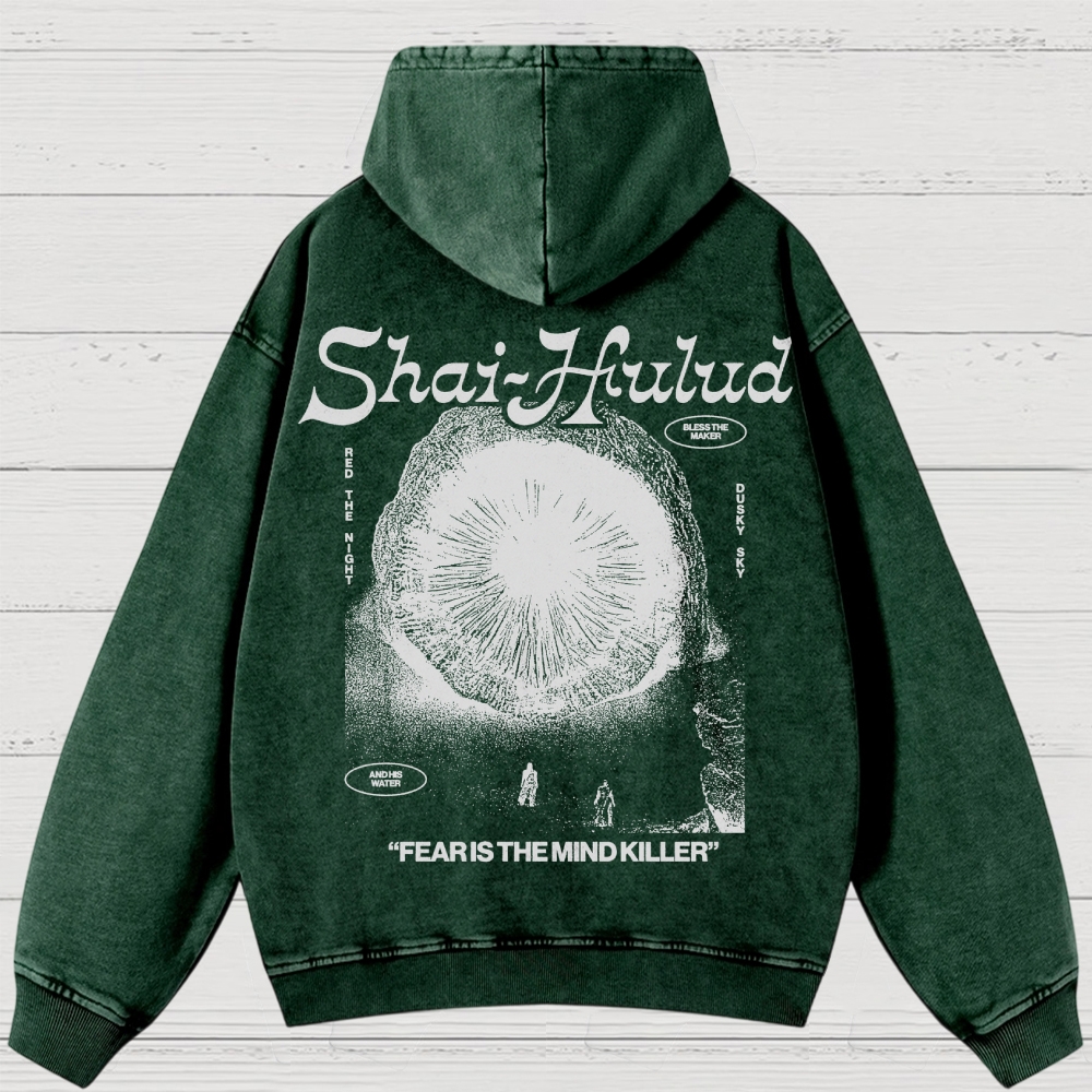 Fear Is the Mind Killer Sci-Fi Washed Hoodies
