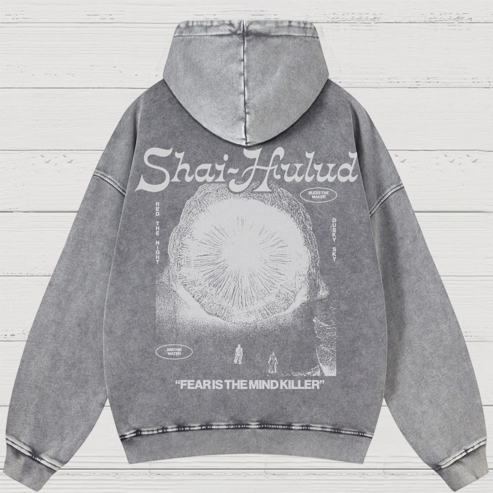 Fear Is the Mind Killer Sci-Fi Washed Hoodies