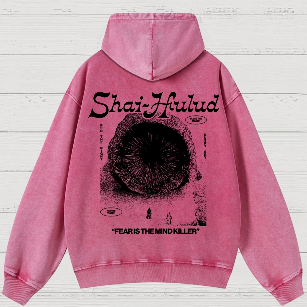 Fear Is the Mind Killer Sci-Fi Washed Hoodies