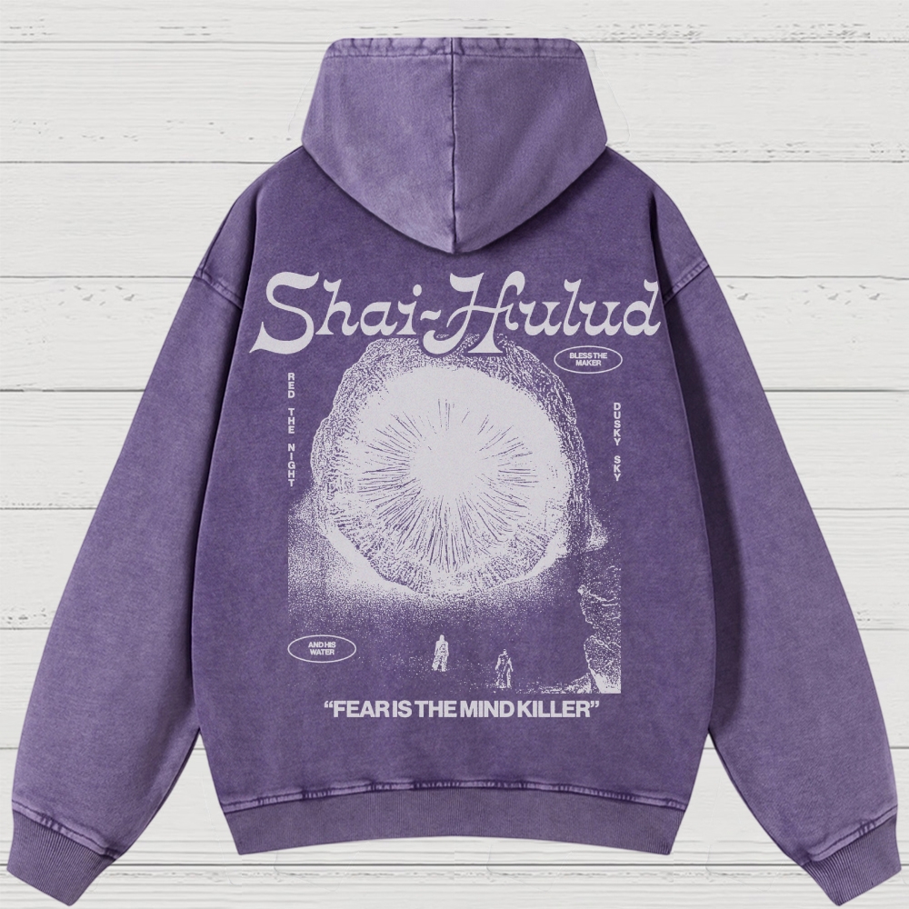 Fear Is the Mind Killer Sci-Fi Washed Hoodies
