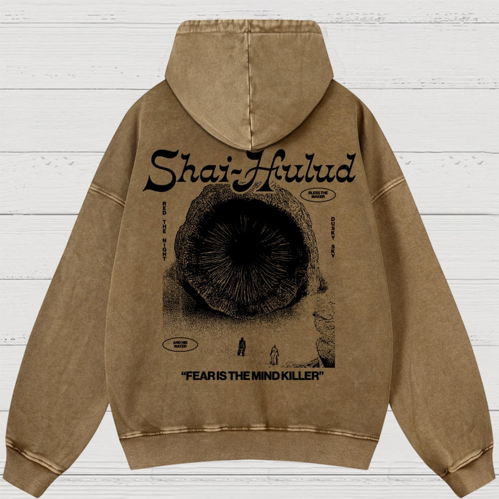 Fear Is the Mind Killer Sci-Fi Washed Hoodies