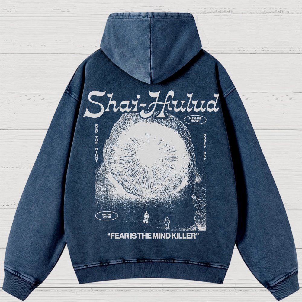 Fear Is the Mind Killer Sci-Fi Washed Hoodies