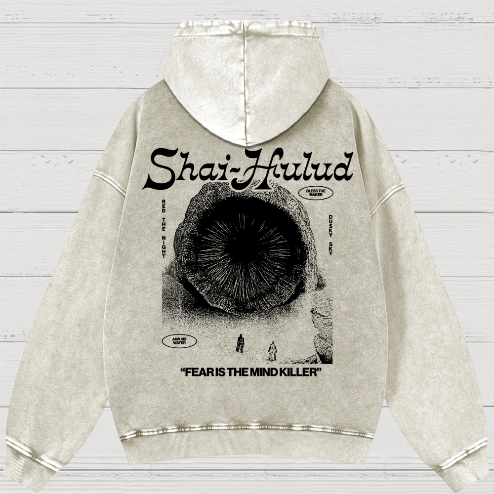 Fear Is the Mind Killer Sci-Fi Washed Hoodies