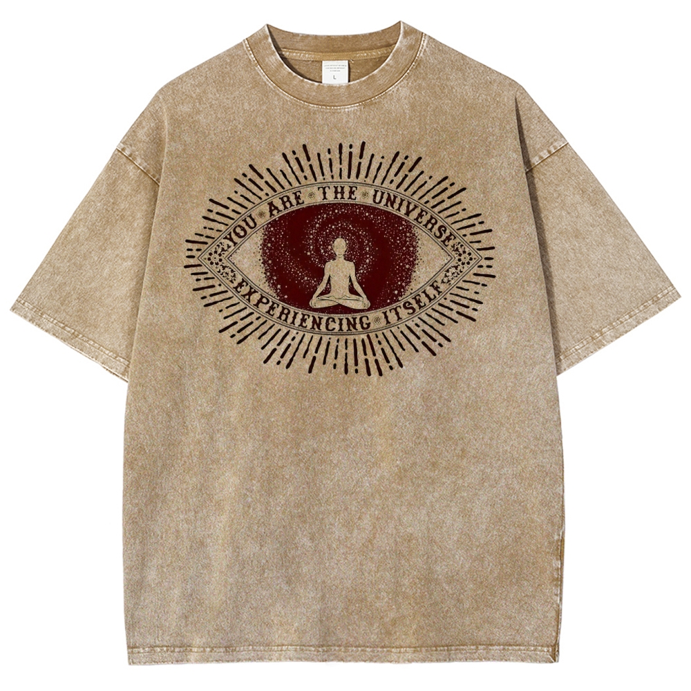 You Are The Universe Experencing ltself Washed T-Shirt 
