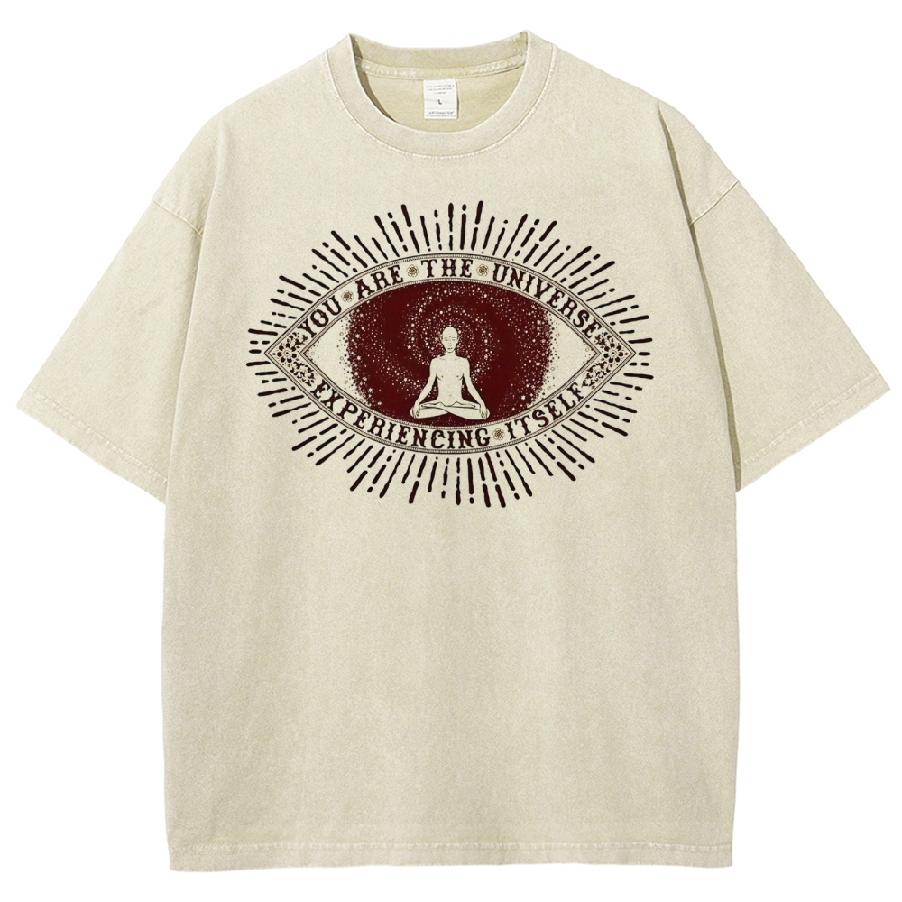 You Are The Universe Experencing ltself Washed T-Shirt 