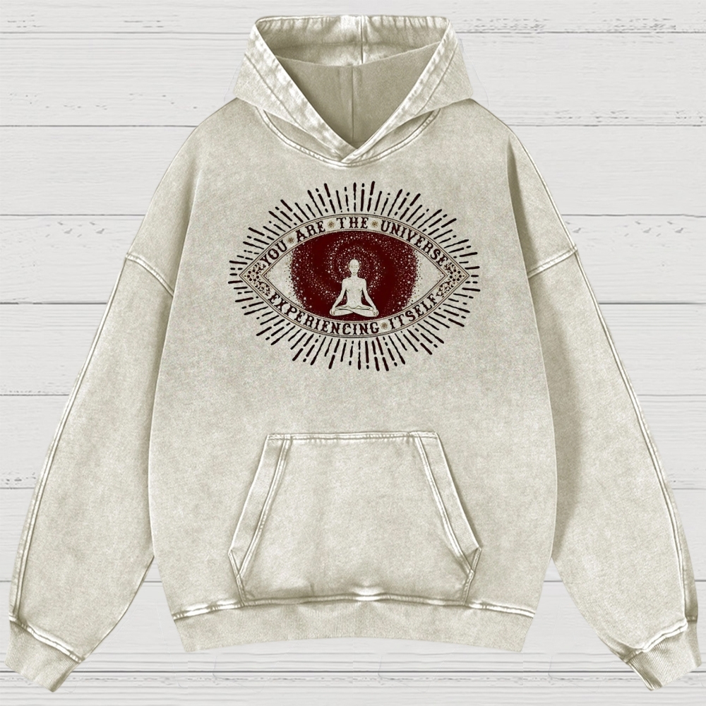 You Are The Universe Experencing ltself Washed Hoodies 