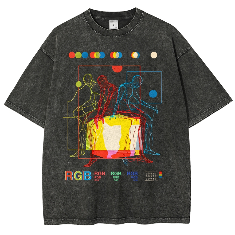 Meditation In Color Washed T-Shirt 