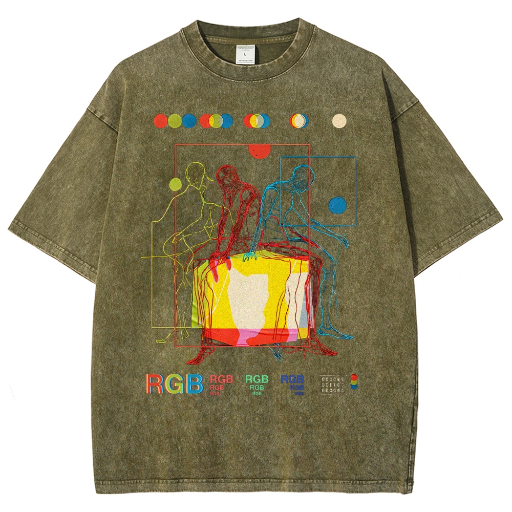 Meditation In Color Washed T-Shirt 