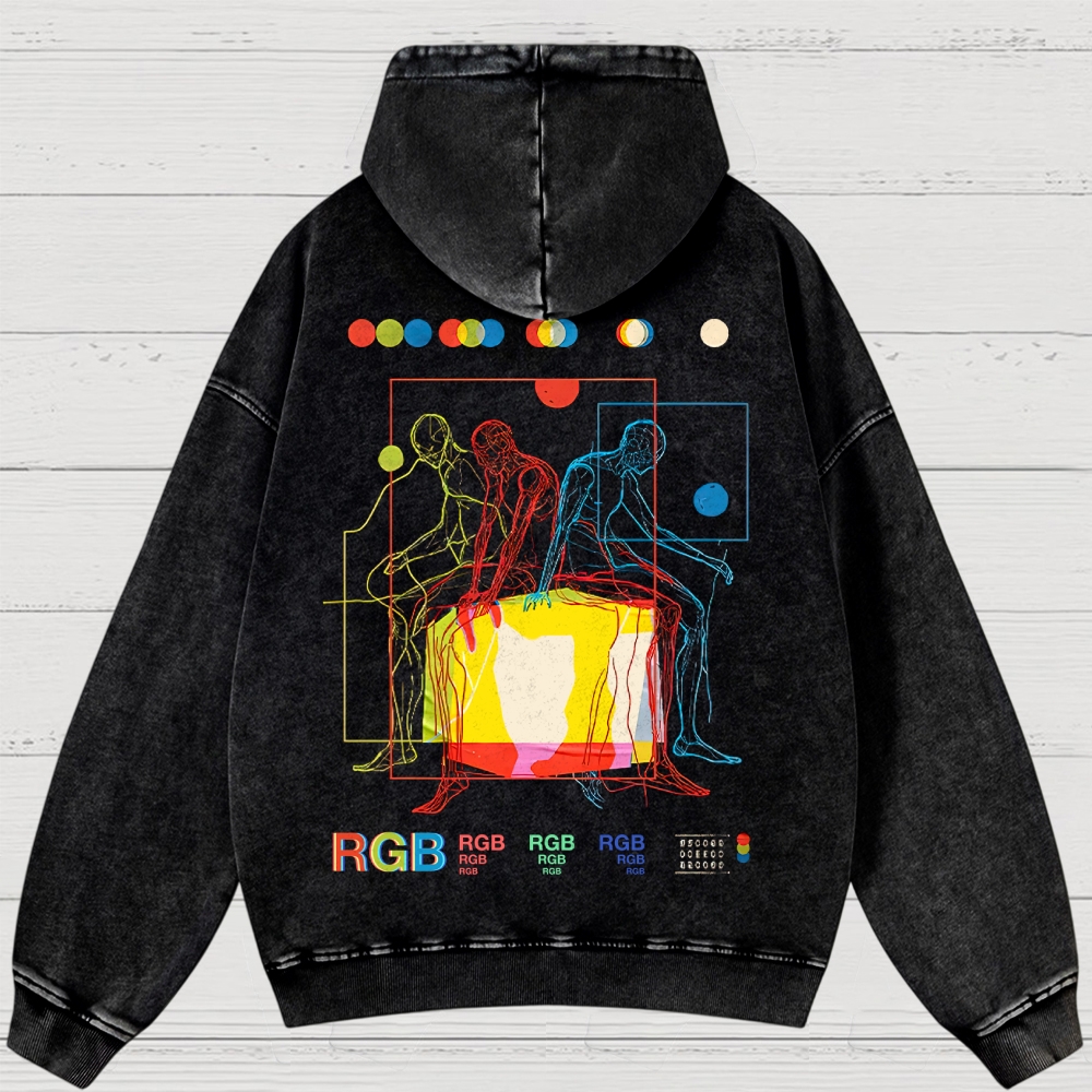 Meditation In Color Washed Hoodies 